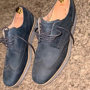 Cole Haan Dark Blue Oxford Shoes